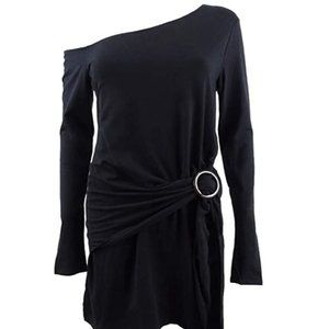 Free People Frankie Gathered Long Sleeve Bodycon L